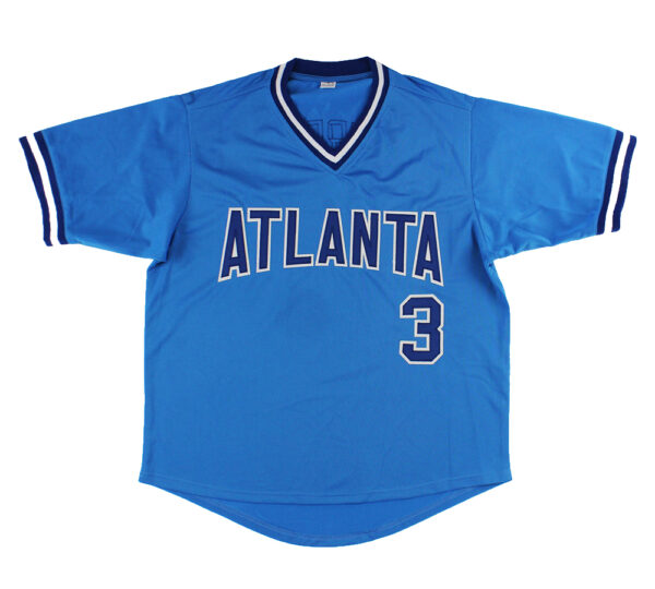 Dale Murphy Signed Atlanta Braves Custom Blue MLB Jersey With "82, 83 NL MVP" - Image 3