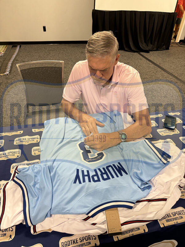 Dale Murphy Signed Atlanta Braves Custom Blue MLB Jersey With "82, 83 NL MVP" - Image 4