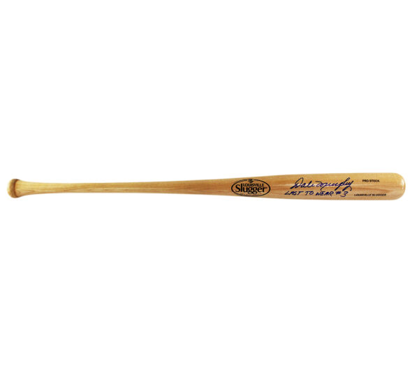 Dale Murphy Signed Atlanta Braves Louisville Slugger MLB Blonde Bat with "Last to Wear #3" Inscription - Image 3
