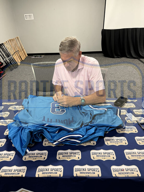 Dale Murphy Signed Atlanta Braves Nike Cooperstown Limited Throwback Blue MLB Jersey With "82, 83 NL MVP" Inscription - Image 5