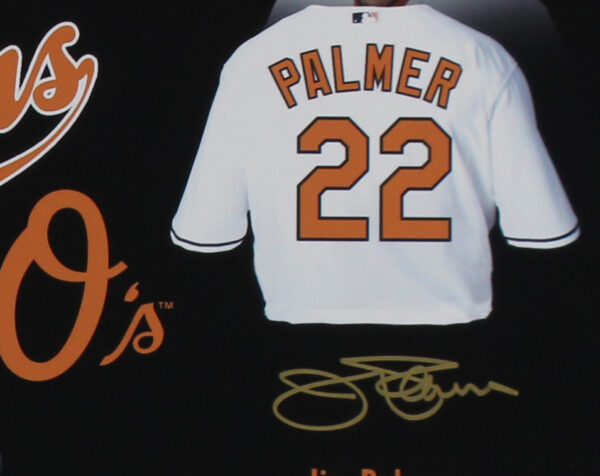 Jim Palmer, Eddie Murray, Earl Weaver Signed Baltimore Orioles Unframed 16x20 MLB Retired Numbers Photo - Image 2