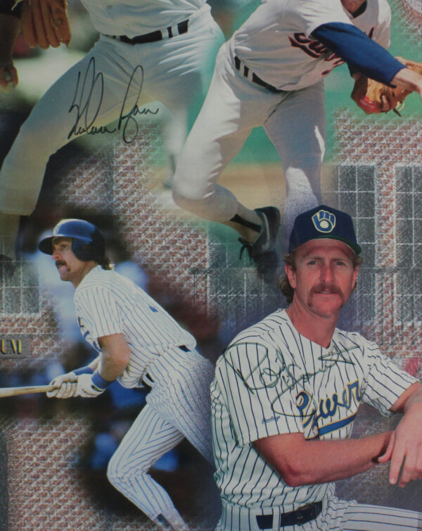 Nolan Ryan, George Brett, Robin Yount, and Orlando Cepeda Signed Framed 16x20 MLB Class of 1999 Photo - Image 3