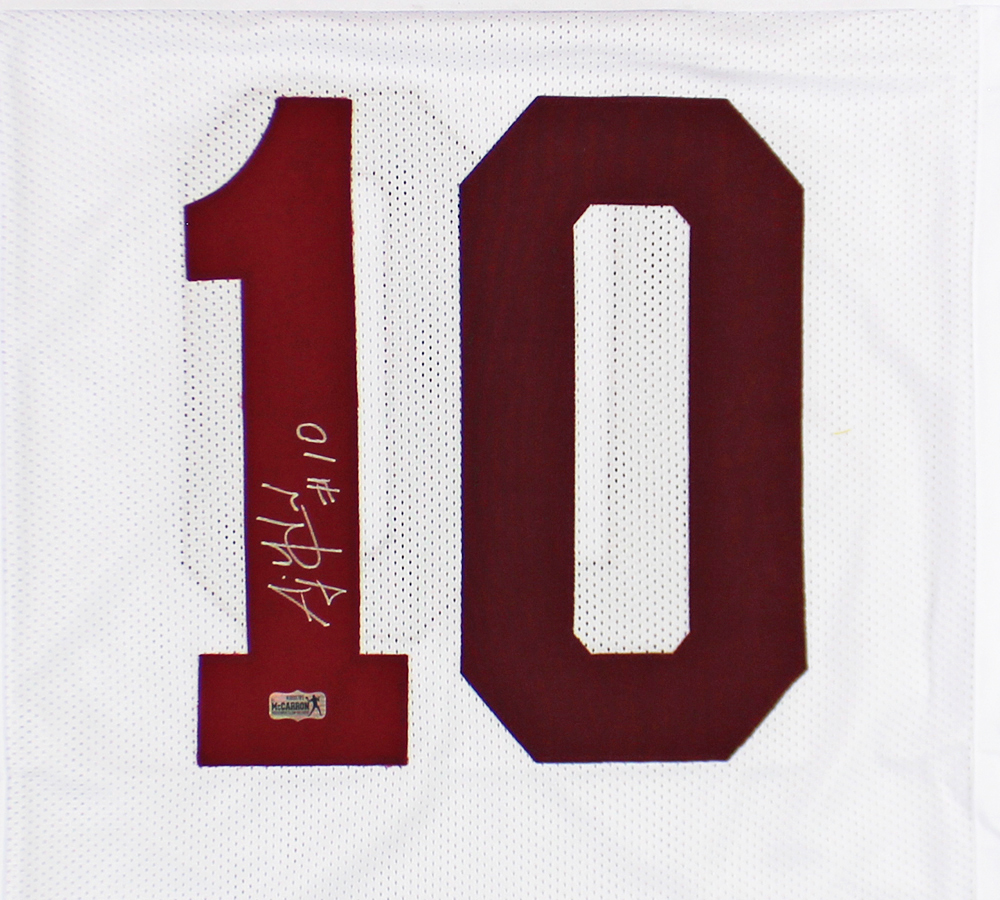 AJ McCarron Signed Alabama Custom White Jersey - Image 2