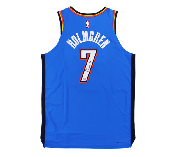 Chet Holmgren Signed Oklahoma City Thunder Nike Blue NBA Jersey