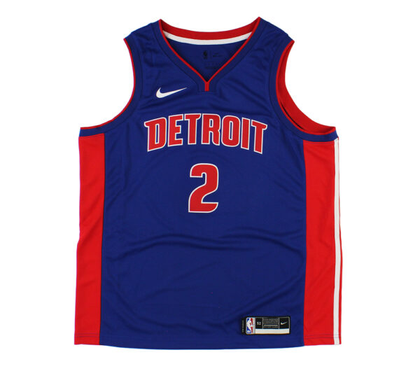 Cade Cunningham Detroit Pistons Nike 21-22 Icon Swingman Blue NBA Jersey - Image 3