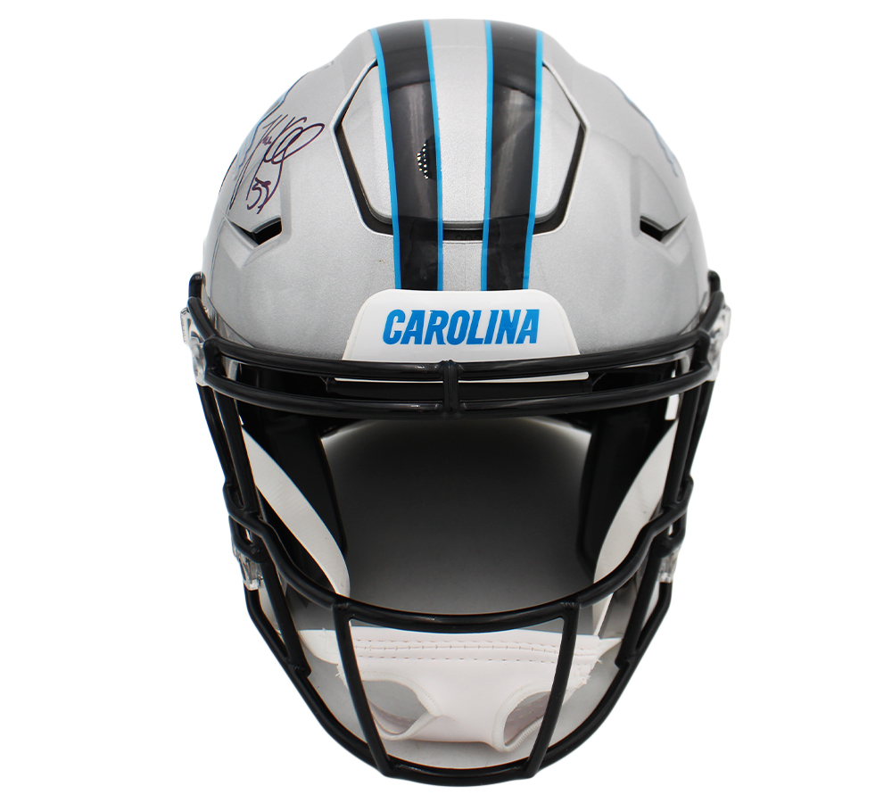 Luke Kuechly Signed Carolina Panthers Speed Flex Authentic NFL Helmet - Image 3