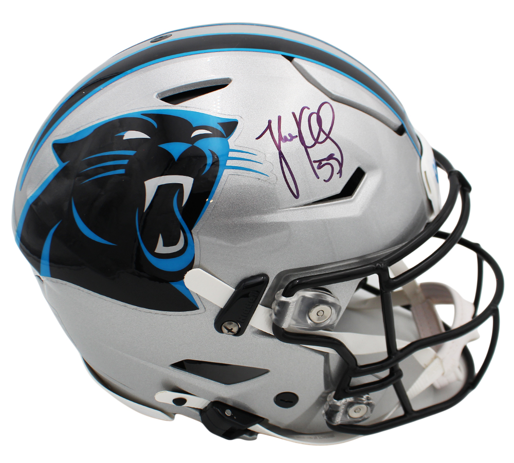 Luke Kuechly Signed Carolina Panthers Speed Flex Authentic NFL Helmet - Image 2