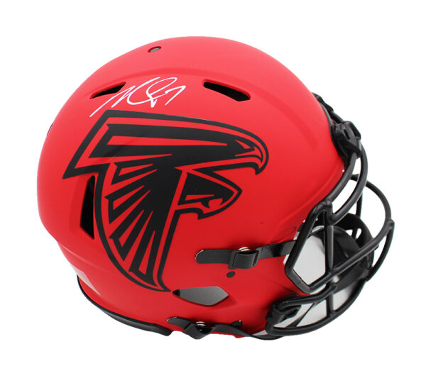 Michael Vick Signed Atlanta Falcons Speed Authentic Rave NFL Helmet