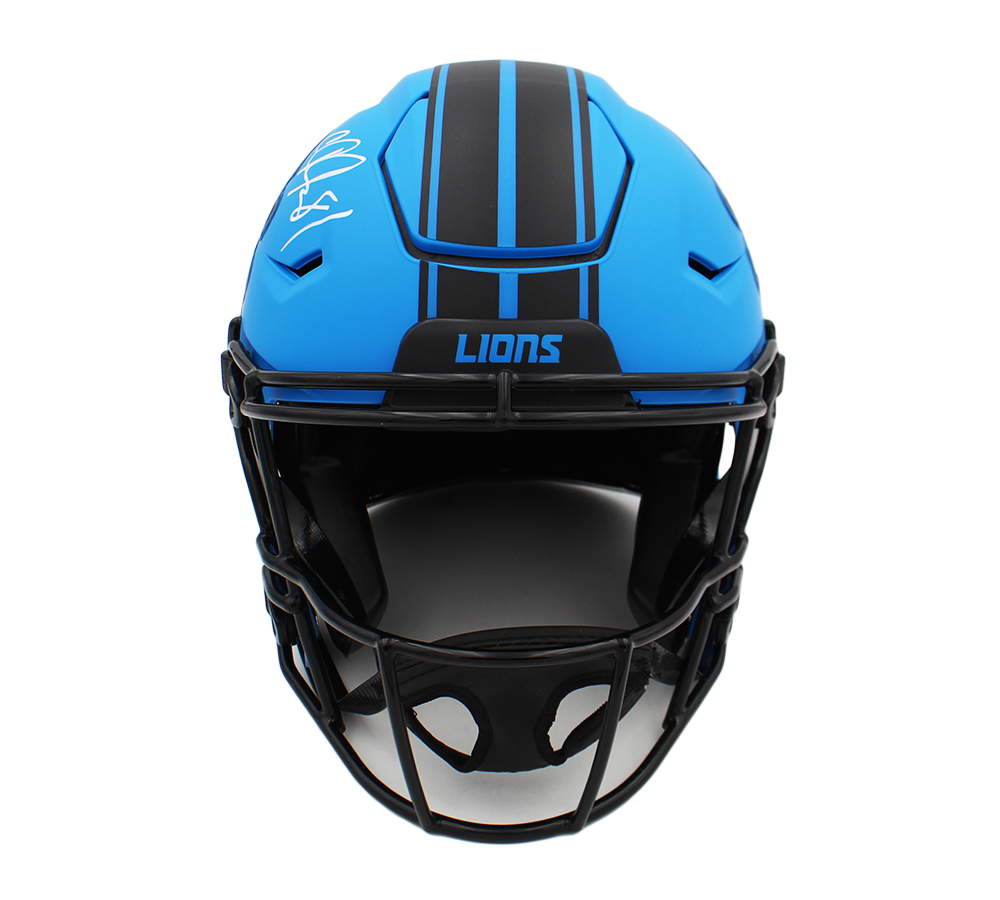 Calvin Johnson Signed Detroit Lions Speed Flex Authentic Rave NFL Helmet - Image 3