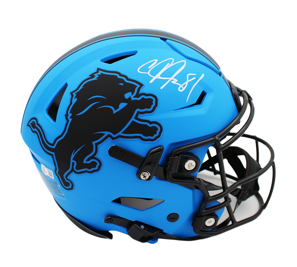 Calvin Johnson Signed Detroit Lions Speed Flex Authentic Rave NFL Helmet - Image 2