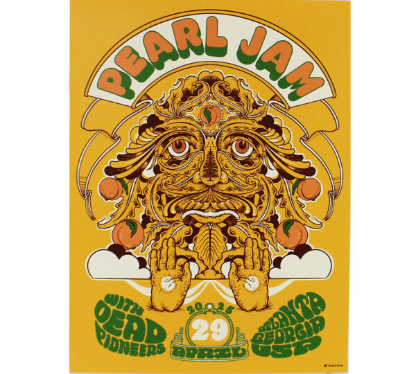 Pearl Jam Atlanta Georgia April 29, 2025 18x24 Show Poster