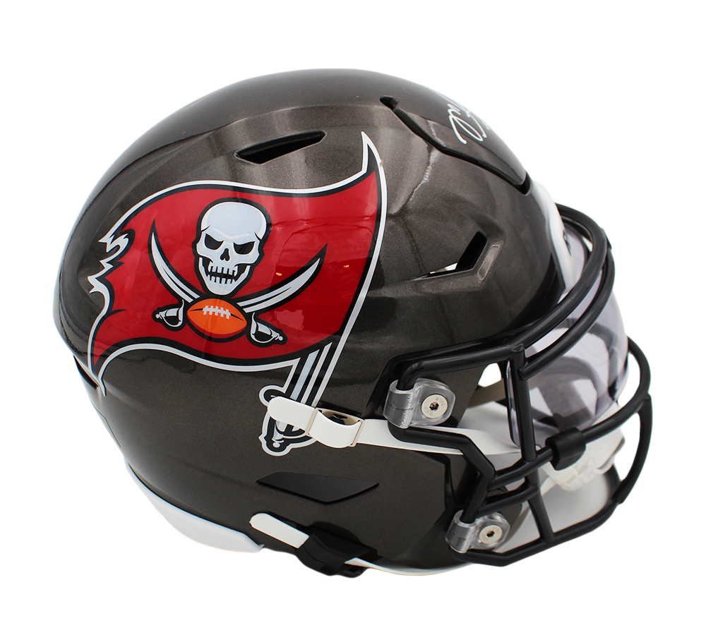Mike Alstott Signed Tampa Bay Buccaneers Speed Flex Mid-Size NFL Midi Helmet - Image 3