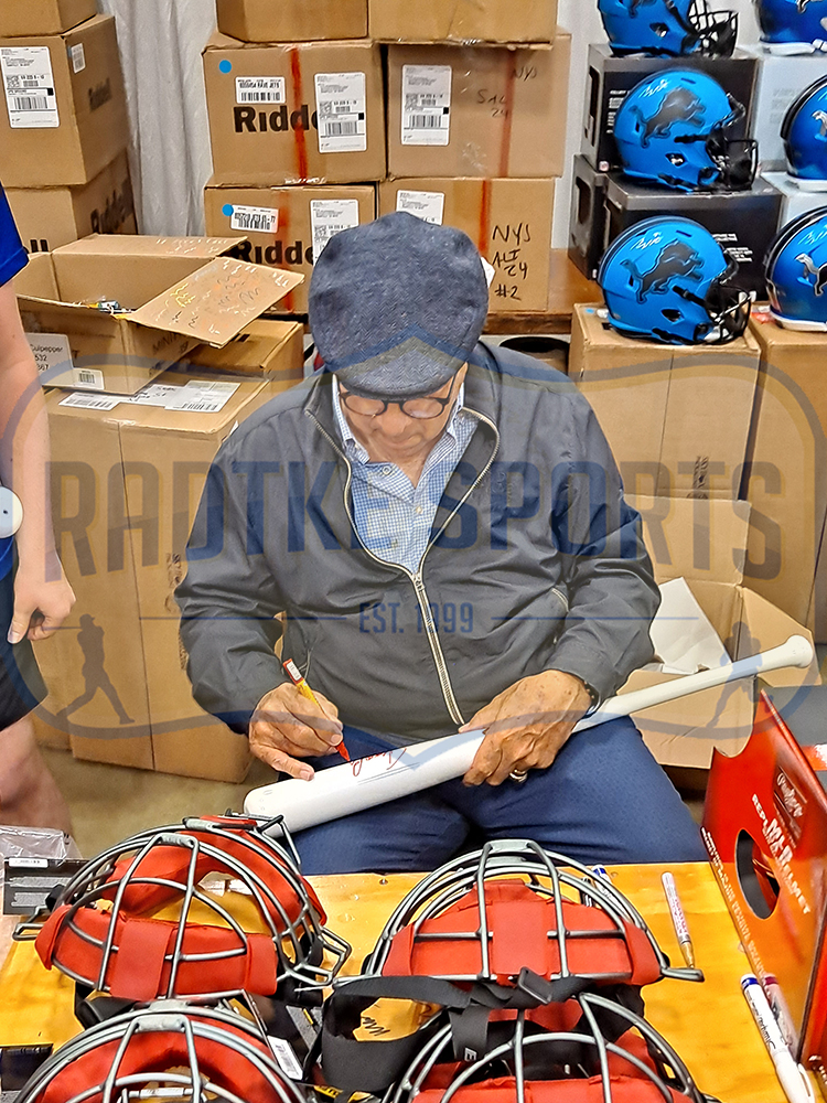 Johnny Bench Signed Cincinnati Reds Rawlings White Chrome MLB Bat - Image 4