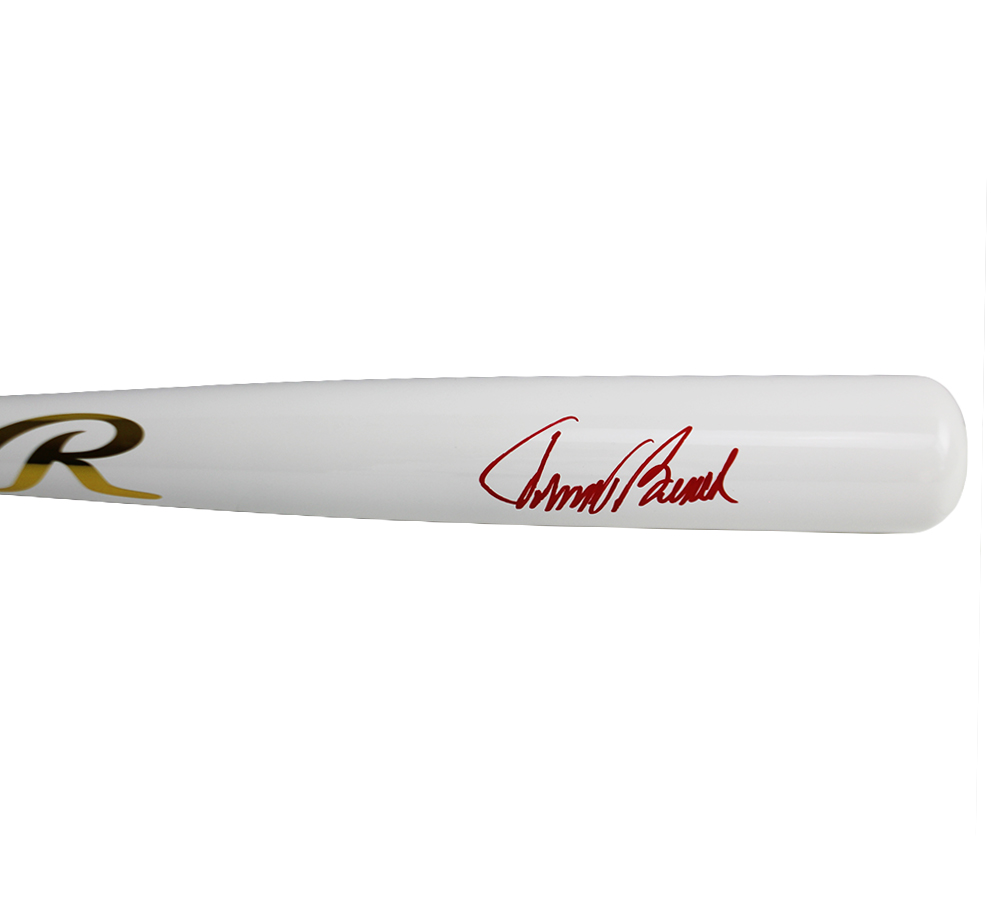 Johnny Bench Signed Cincinnati Reds Rawlings White Chrome MLB Bat - Image 2