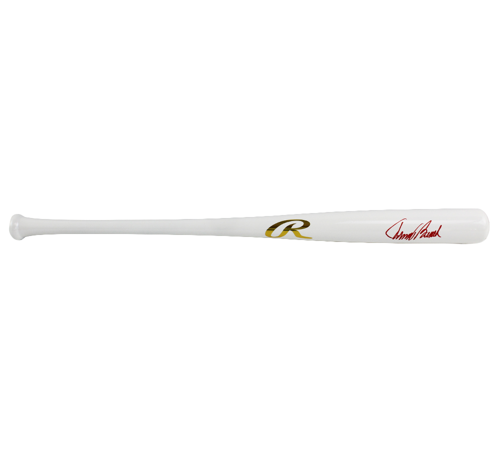 Johnny Bench Signed Cincinnati Reds Rawlings White Chrome MLB Bat - Image 3