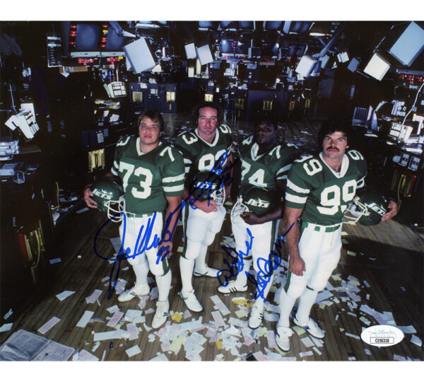 Joe Klecko, Marty Lyons and Abdul Salaam Signed New York Jets Unframed 8x10 Sack Exchange Standing NFL Photo