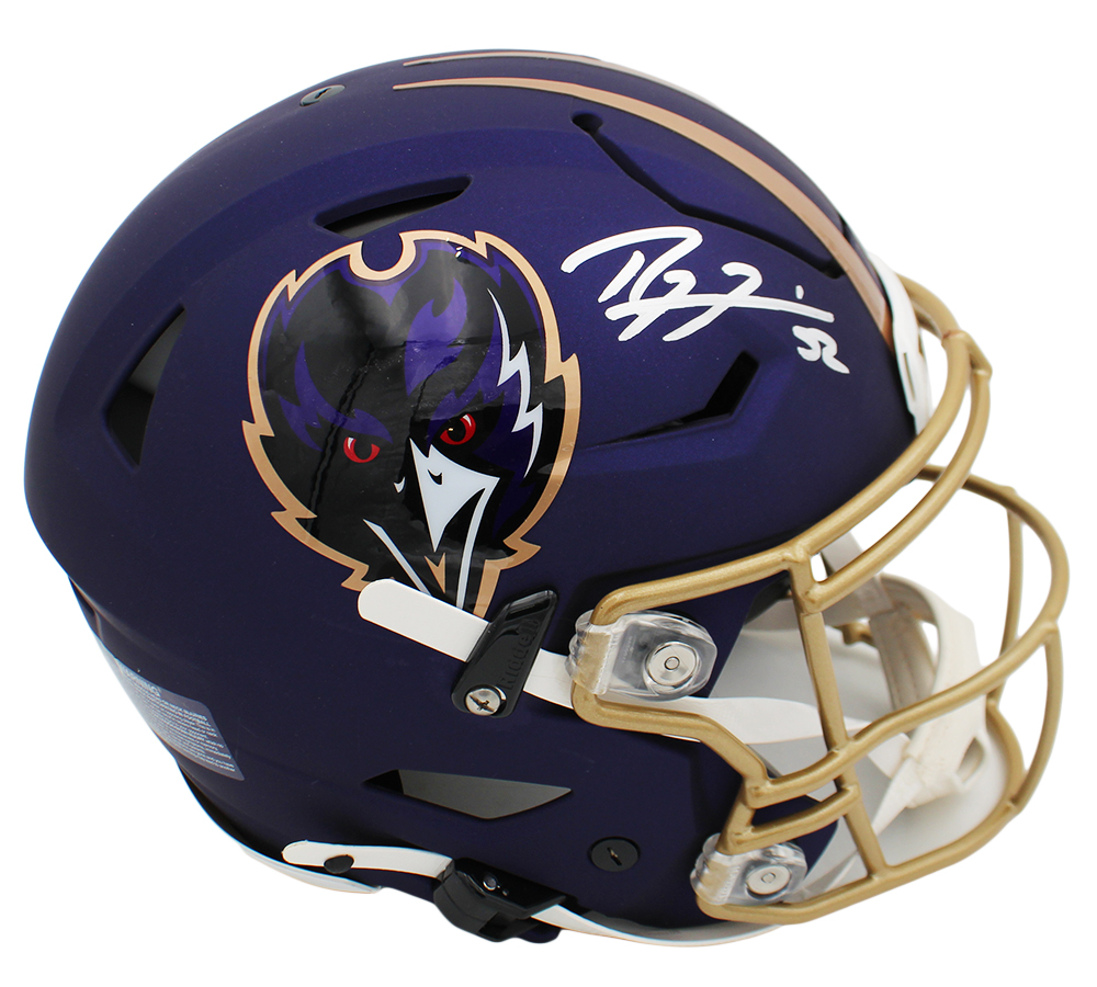 Ray Lewis Signed Baltimore Ravens Speed Flex Authentic Alternate NFL Helmet - Image 2