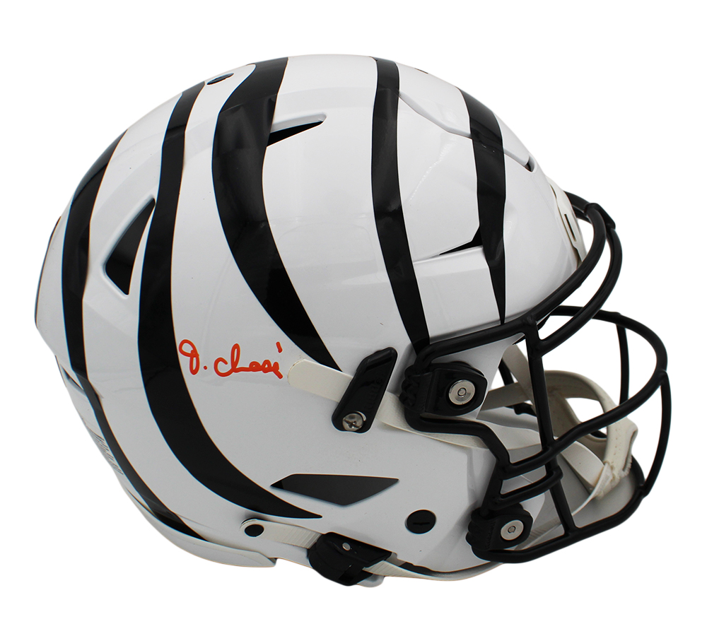 Ja'Marr Chase Signed Cincinnati Bengals Speed Flex Authentic Alternate NFL Helmet - Image 2