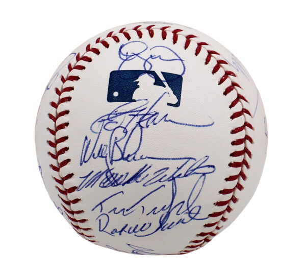 Davey Johnson, Dwight Gooden and Darryl Strawberry Signed New York Mets Rawlings Official Major League MLB Baseball with 20 Additional Signatures - Image 5