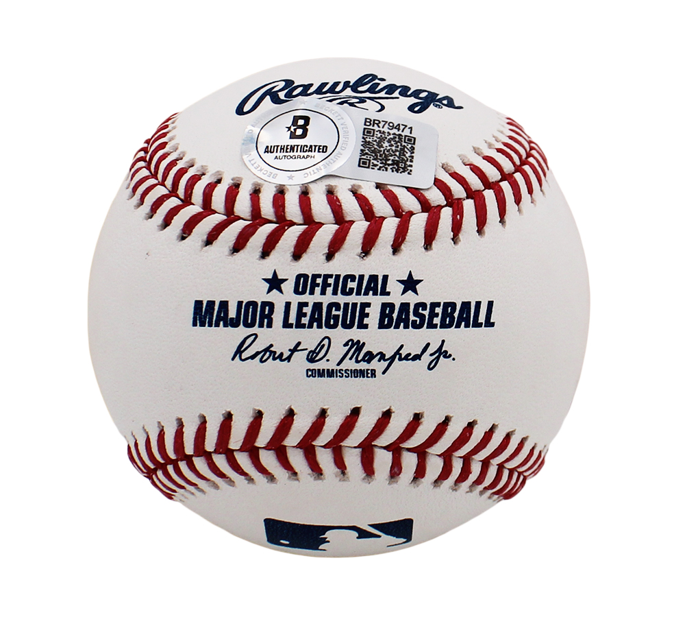 Jim Thorne Signed Cleveland Indians Rawlings Official Major League MLB Baseball - Image 2