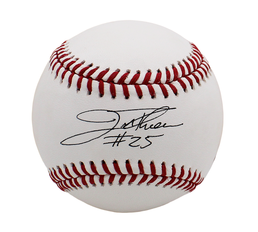 Jim Thorne Signed Cleveland Indians Rawlings Official Major League MLB Baseball