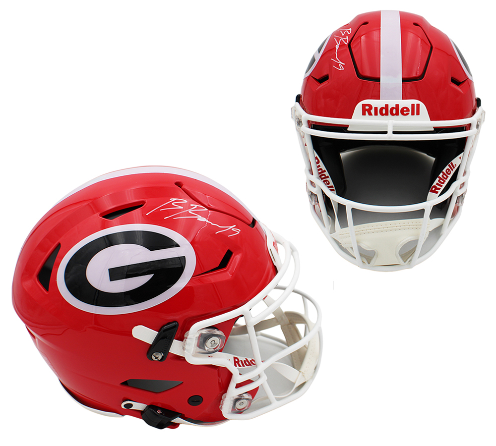 Brock Bowers Signed Georgia Bulldogs Speed Flex Authentic NFL Helmet