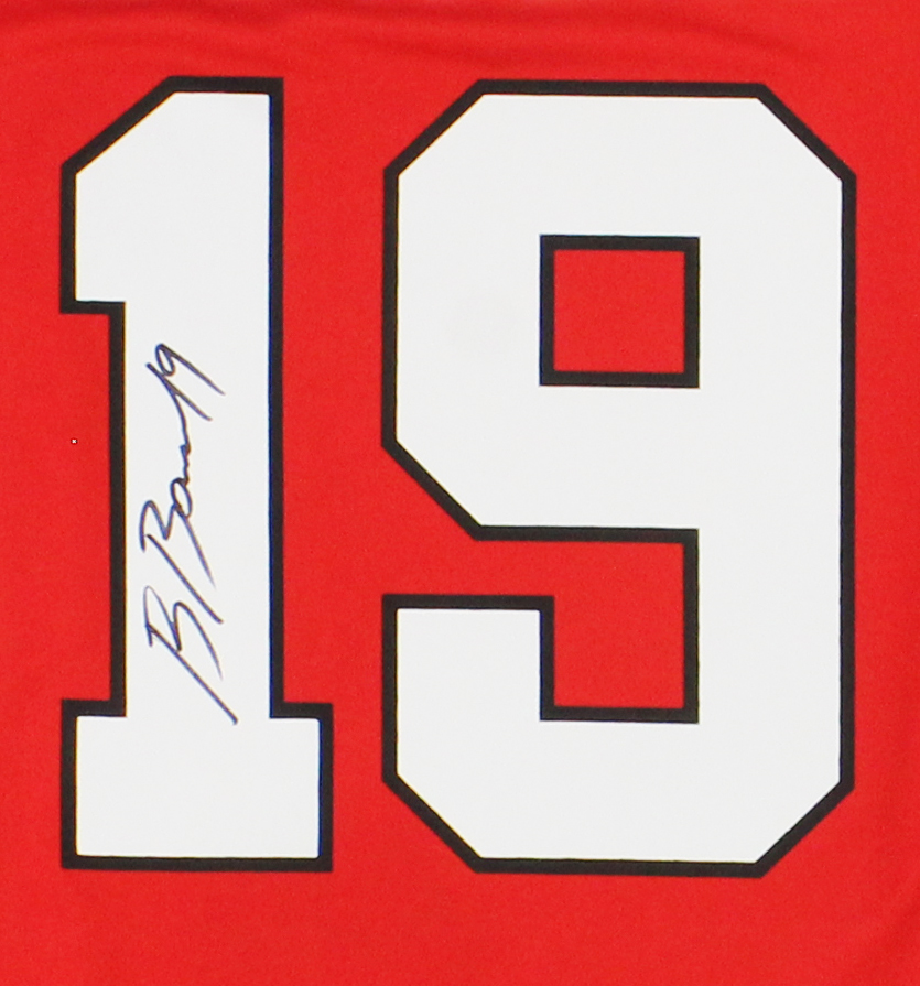 Brock Bowers Signed Georgia Bulldogs Nike Game Red NCAA Jersey - Image 2