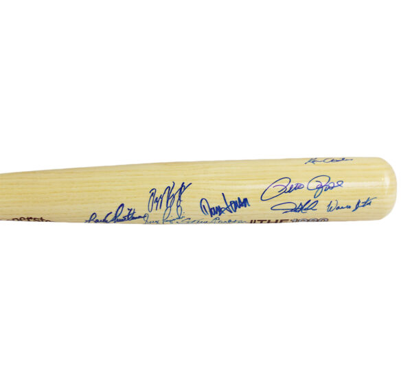 Mike Schmidt, Steve Carlton Multi-Signed Philadelphia Phillies 1980's Cardiac Kids Blonde/Red MLB Bat with 21 Additional Signatures - Image 4