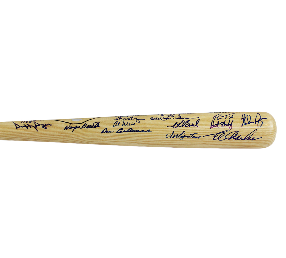 Tom Seaver, Nolan Ryan Multi-Signed New York Mets Adirondack Tom Seaver Edition 1969 World Series Champions Blonde MLB Bat with 21 Additional Signatures - Image 7