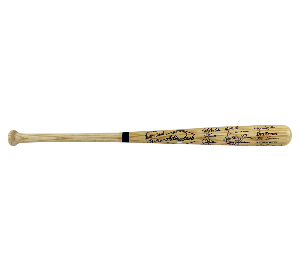 Tom Seaver, Nolan Ryan Multi-Signed New York Mets Adirondack Tom Seaver Edition 1969 World Series Champions Blonde MLB Bat with 21 Additional Signatures - Image 3