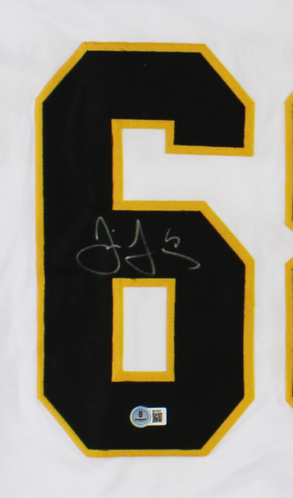 Jaromir Jagr Signed Pittsburgh Penguins Custom White NHL Jersey - Image 2