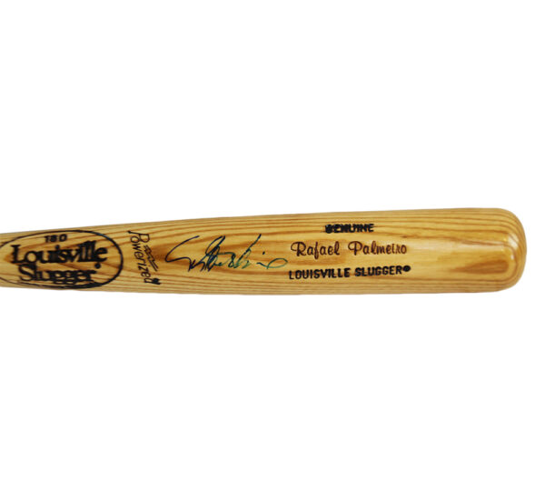 Rafael Palmeiro Signed Chicago Cubs Louisville Slugger Engraved MLB Bat - Image 2