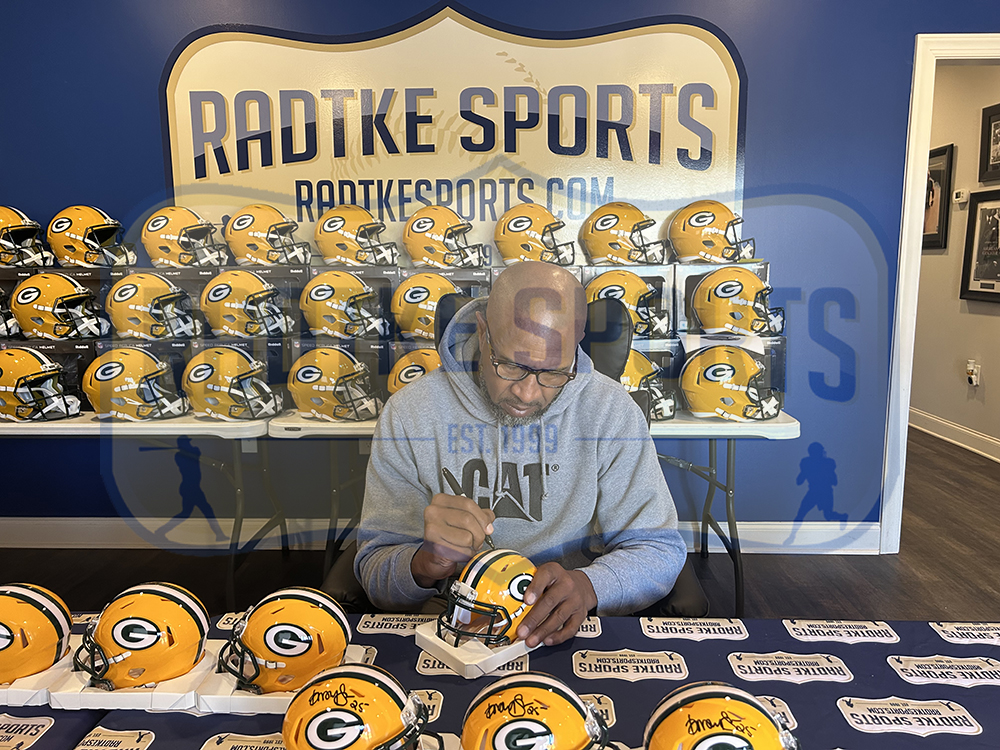 Dorsey Levens Signed Green Bay Packers Speed NFL Mini Helmet - Image 2
