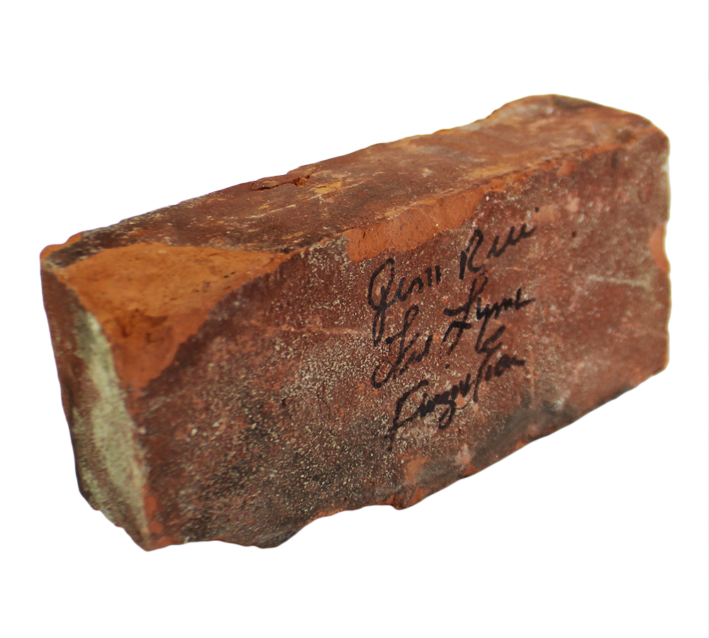 Jim Rice, Fred Lynn, Dwight Evans Signed Boston Red Sox Fenway Park Red Brick #2 - Image 2