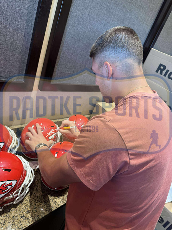 George Karlaftis Signed Kansas City Chiefs Speed Authentic NFL Helmet - Image 2