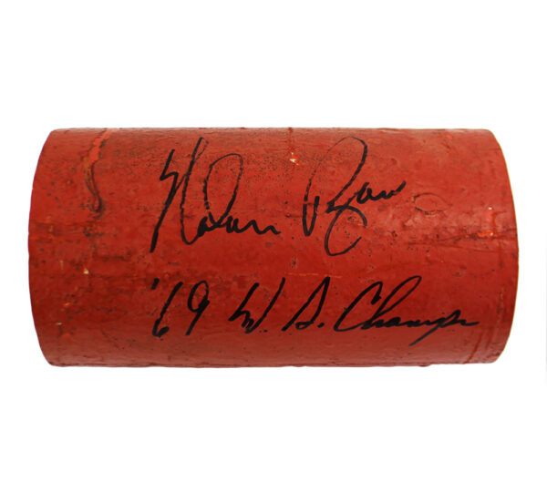 Nolan Ryan Signed New York Mets Shea Stadium Foul Pole #1 with "'69 W.S. Champs" Inscription