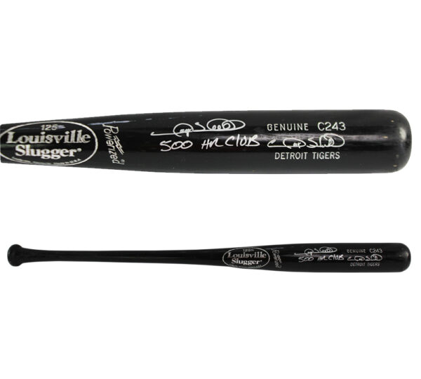 Gary Sheffield Signed New York Yankees Louisville Slugger Black MLB Bat with "500 HR Club" Inscription