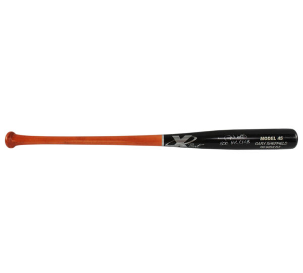 Gary Sheffield Signed New York Yankees XBat Black MLB Bat with "500 HR Club" Inscription - Image 3