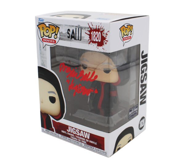 Tobin Bell Signed Saw Movie Jigsaw #1820 Funko Pop! with "Jigsaw" Inscription - Image 2