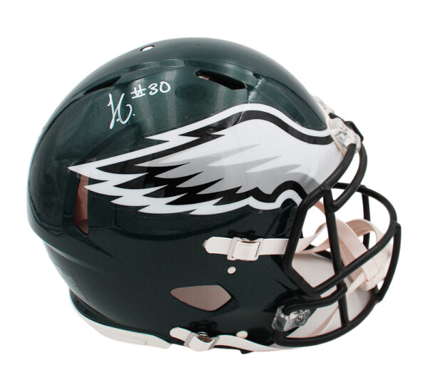 Jihaad Campbell Signed Philadelphia Eagles Speed Authentic NFL Helmet