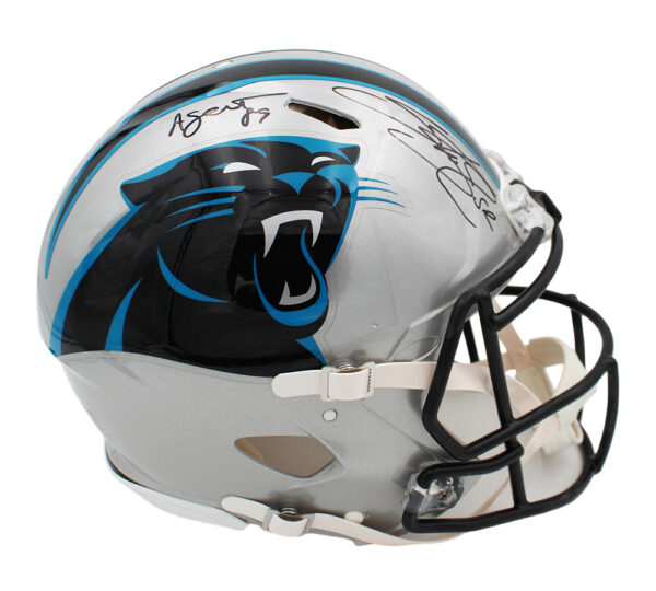 Steve Smith Sr. Signed Carolina Panthers Speed Authentic NFL Helmet With "Agent 89" Inscription - Image 2