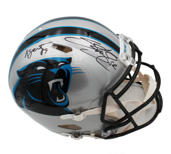 Steve Smith Sr. Signed Carolina Panthers Speed Authentic NFL Helmet With "Agent 89" Inscription