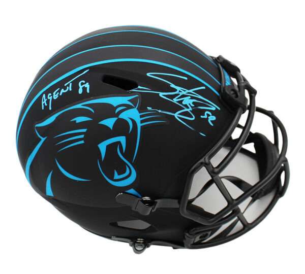 Steve Smith Sr. Signed Carolina Panthers Speed Full Size Eclipse NFL Helmet with "Agent 89" Inscription