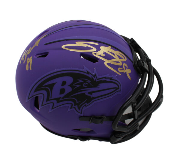 Steve Smith Sr. Signed Baltimore Ravens Speed Rave NFL Mini Helmet With "Agent 89" Inscription
