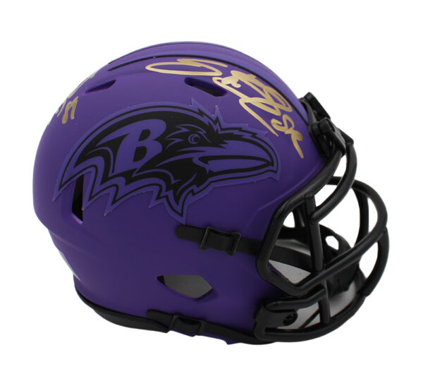 Steve Smith Sr. Signed Baltimore Ravens Speed Rave NFL Mini Helmet With "Agent 89" Inscription - Image 3