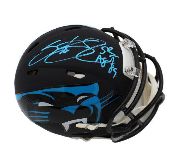 Steve Smith Sr. Signed Carolina Panthers Speed AMP NFL Mini Helmet With "Agent 89" Inscription