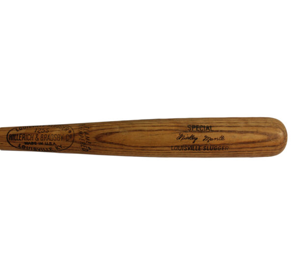 Mickey Mantle New York Yankees Engraved Louisville Slugger Brown MLB Bat