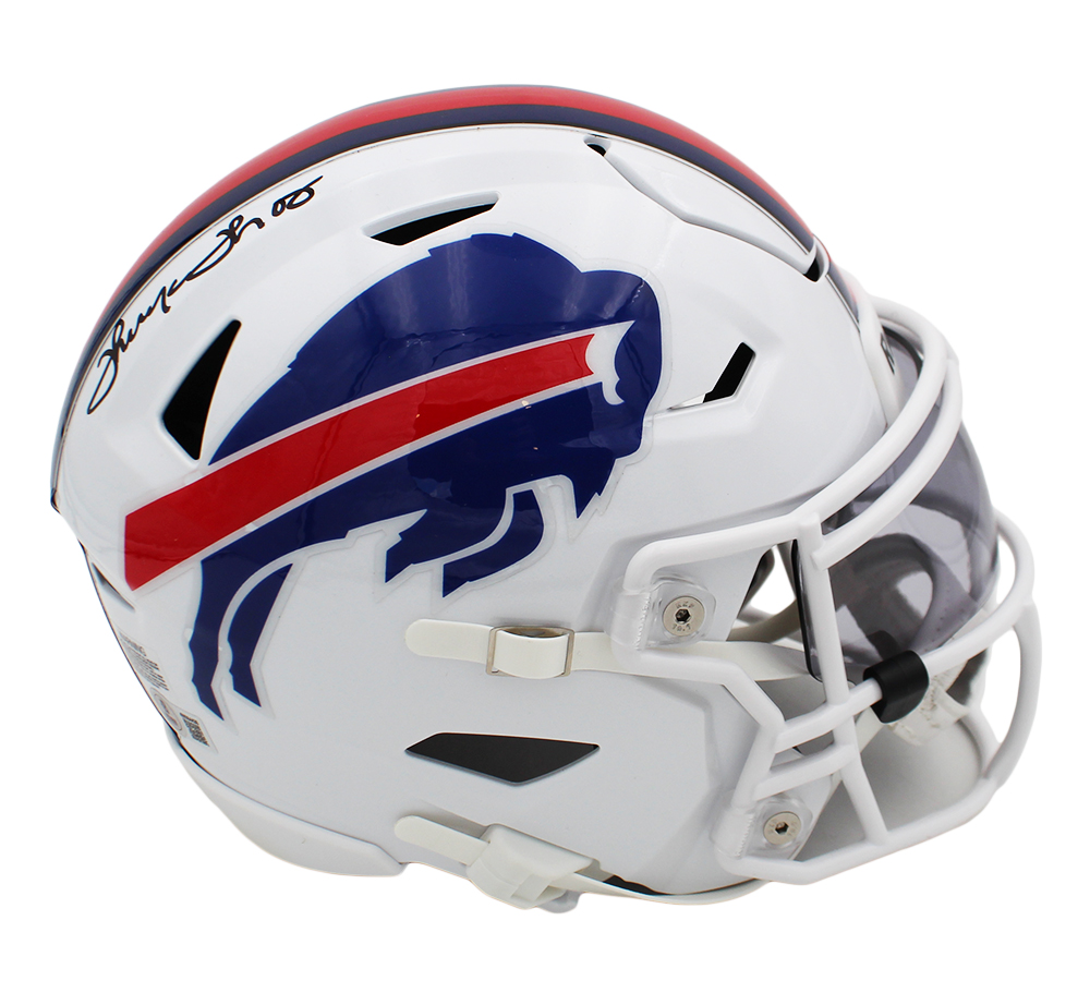 Thurman Thomas Signed Buffalo Bills Speed Flex Mid-Size NFL Midi Helmet - Image 3