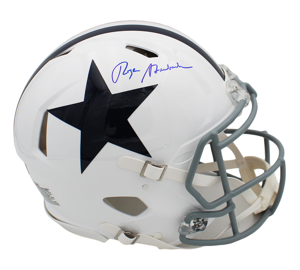 Roger Staubach Signed Dallas Cowboys Speed Authentic Throwback 1960-63 NFL Helmet
