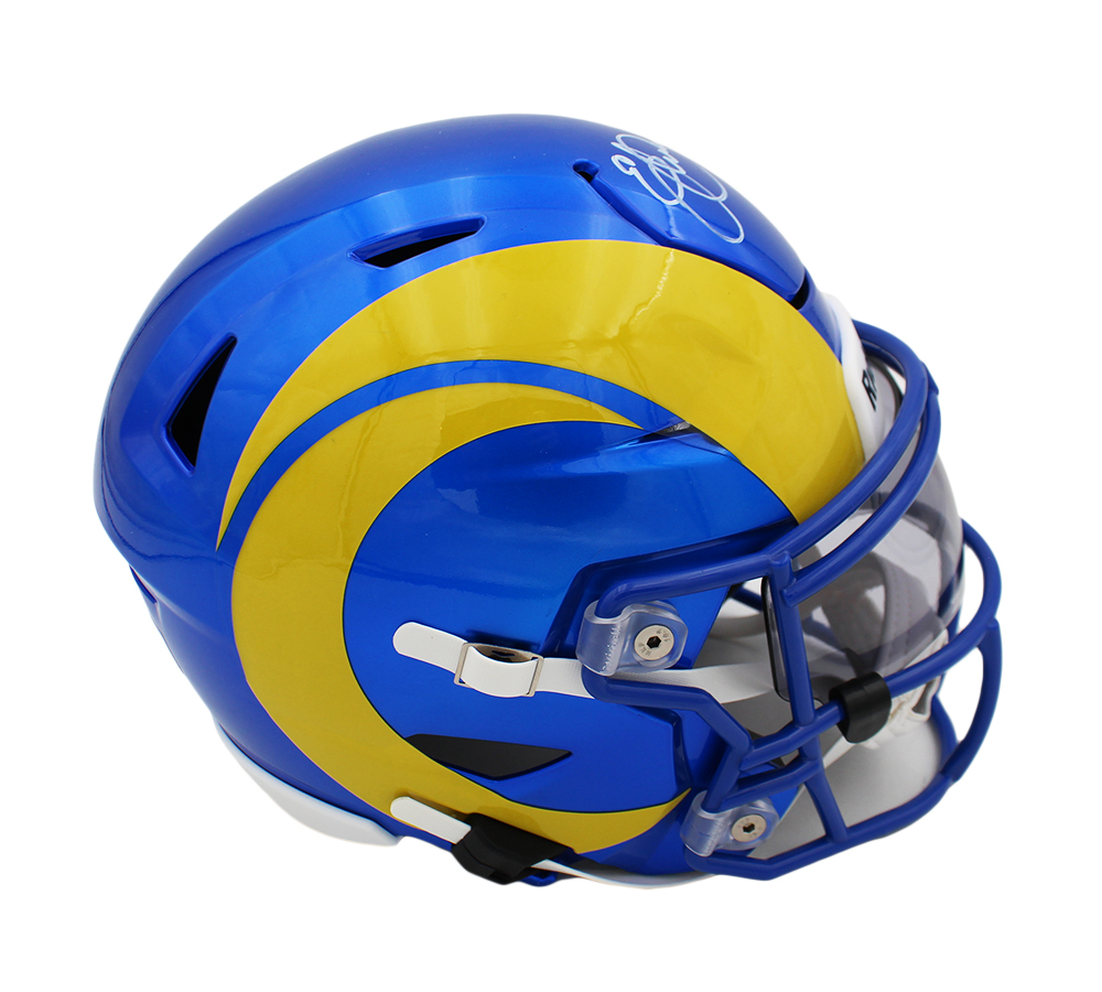 Eric Dickerson Signed Los Angeles Rams Speed Flex Mid-Size NFL Midi Helmet - Image 2